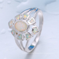 Modeschmuck Hersteller in Indien Fancy Stones australischen Feueropal Ring